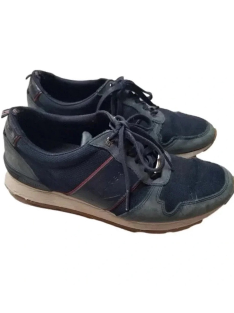 Ted Baker Men's Lhennis Textile/Nubuck Running Style Trainers Dark Blue 9